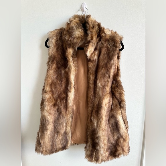 Brown Faux Fur Vest - Picture 1 of 2